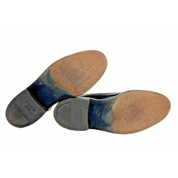 Weyenberg‎ Mens Black Round Toe Lace Up Comfort Wingtip Dress Shoes 7.5 - Picture 6 of 8